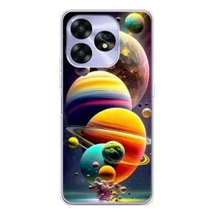 Чехол (ТПУ) с планетами на UMIDIGI A15 (Солнечна система)