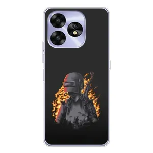 Чохол з картинкою "Герой Pubg" на UMIDIGI A15 (В полум'ї)