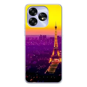 Чехол с Эйфелевой башней на UMIDIGI A15 (Яркая башня)