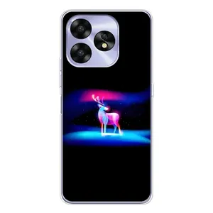 Силіконовий бампер з картинкою звірів для UMIDIGI A15 (Яскравий олень)