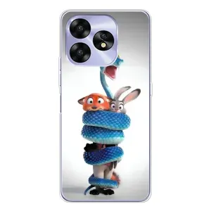 Силиконовый чехол с принтом Зоотрополіс для UMIDIGI A15 (Змея Зоо)