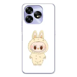 Чехол с принтом Лабубу для UMIDIGI A15C (Бежевый Лабубу)