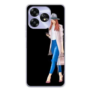 Чохол з картинкою Модні Дівчата UMIDIGI A15C (Дівчина з телефоном)