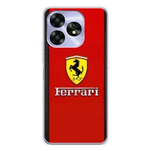 Силіконовий бампер з картинкою машини на UMIDIGI A15C (Ferrari Logo)