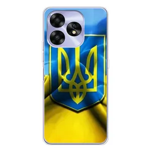 Чехол с картинкой (Патриотический ГЕРБ) на UMIDIGI A15C (Герб и Флаг Украины)