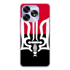 Чехлы УПА (Красно-Чёрный) на UMIDIGI A15C (Герб Украины)