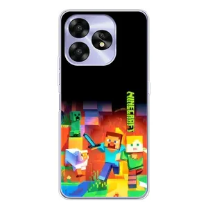 Чехлы для UMIDIGI A15C (Персонажи Майн Крафт) (Герой Майнкрафт)