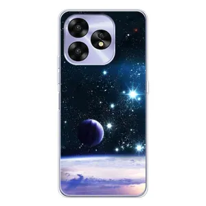 Чехол (ТПУ) с планетами на UMIDIGI A15C (Космический вид)