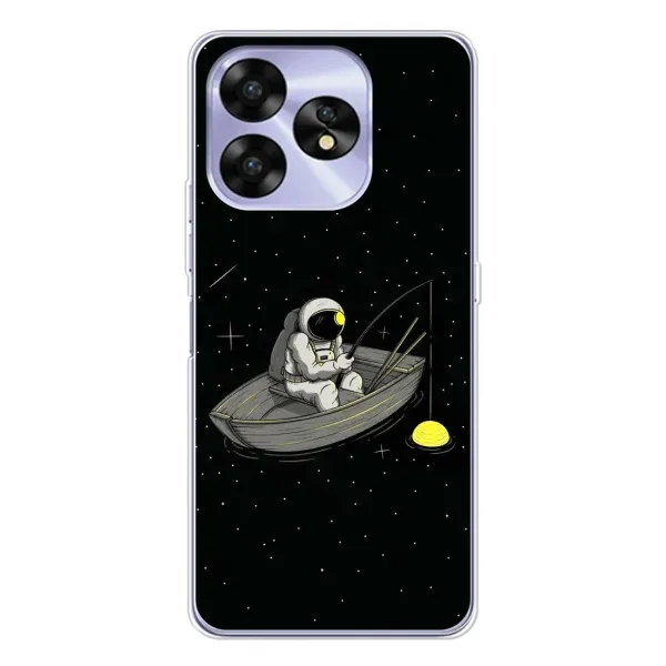 Чехол с рисунком «Космонавт на рыбалке» для UMIDIGI A15C Чехол с рисунком «Космонавт на рыбалке» для UMIDIGI A15C