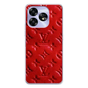 Текстурный Чехол Louis Vuitton для Умидиджи А15С (Красный ЛВ)