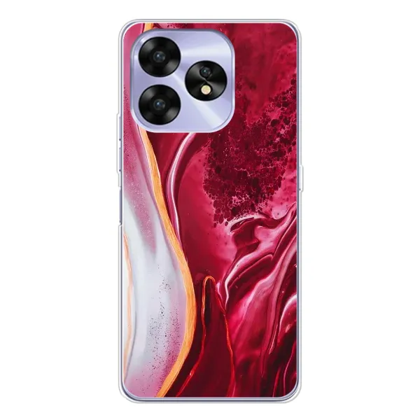 Чехол с рисунком «Красный мрамор» для UMIDIGI A15C Чехол с рисунком «Красный мрамор» для UMIDIGI A15C
