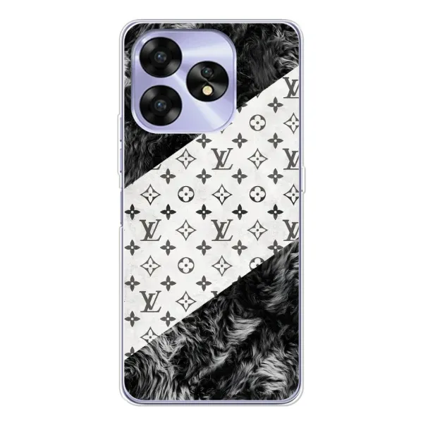 Чехол с рисунком «LV на белом» для UMIDIGI A15C