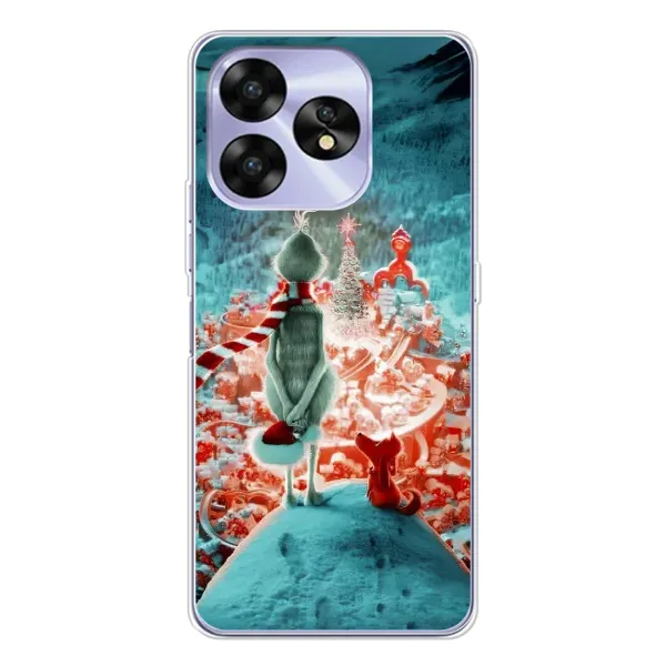 Чехол с рисунком «Новогодний Гринч» для UMIDIGI A15C