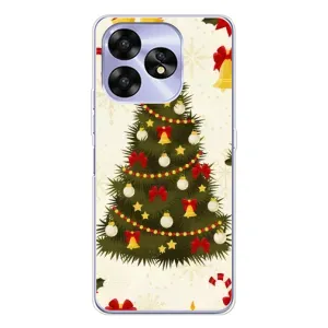 Чехол Новогодняя Елка на UMIDIGI A15C (Новогодний принт)