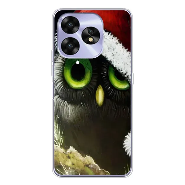 Чехол с рисунком «Новогодняя Сова» для UMIDIGI A15C Чехол с рисунком «Новогодняя Сова» для UMIDIGI A15C