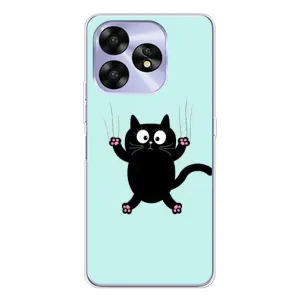 Силіконовий чохол з котиком для UMIDIGI A15C (Падаючий кіт)