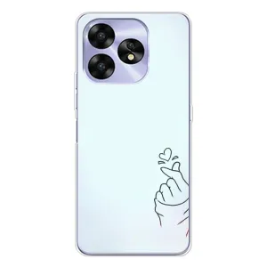 Чохол (Знак сердечка) для UMIDIGI A15C (Сердечко на блакитному)