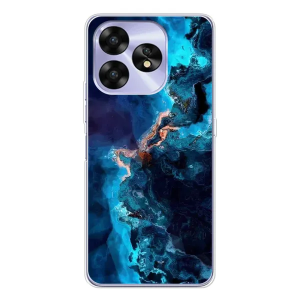 Чехол с рисунком «Синий мрамор» для UMIDIGI A15C Чехол с рисунком «Синий мрамор» для UMIDIGI A15C