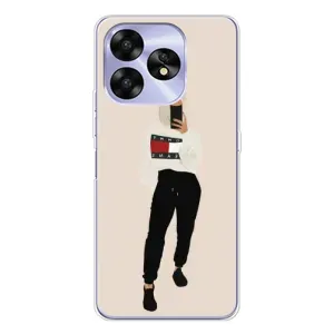 Силиконовый Чехол на UMIDIGI A15C с картинкой Стильных Девушек (Стильная)