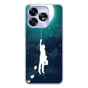 Чехол (ТПУ) с планетами на UMIDIGI A15C (To The moon)