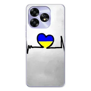 Силиконовый Чехол на UMIDIGI A15C (Я-Украина) (Украинская кардиограмма)