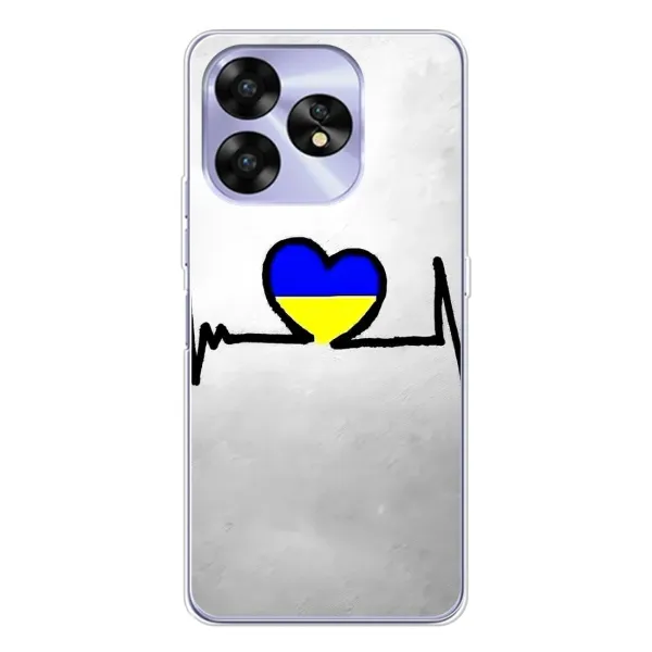 Чехол с рисунком «Украинская кардиограмма» для UMIDIGI A15C Чехол с рисунком «Украинская кардиограмма» для UMIDIGI A15C