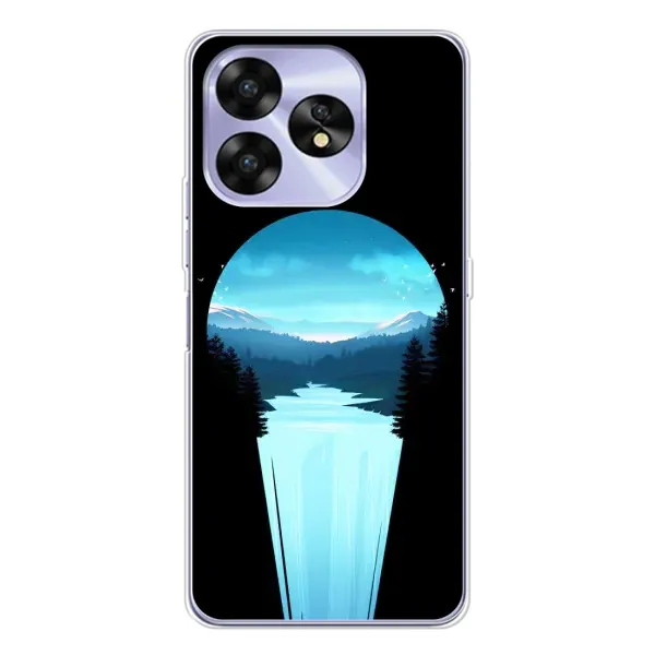Чехол с рисунком «Синий Водопад» для UMIDIGI A15C Чехол с рисунком «Синий Водопад» для UMIDIGI A15C