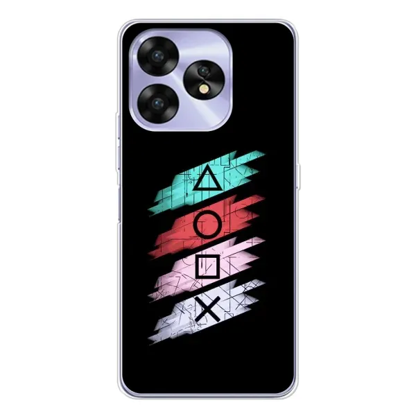 Чехол с рисунком «Значки Sony» для UMIDIGI A15C Чехол с рисунком «Значки Sony» для UMIDIGI A15C