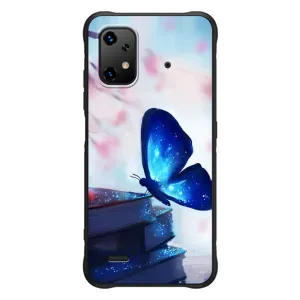 Силиконовый бампер с картинкой животных для UMiDiGi Bison X20 (Бабочка синяя)