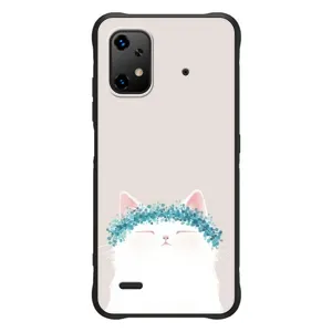 Чехол на тематику: Коты для UMIDIGI Bison X20 (Белый котик)