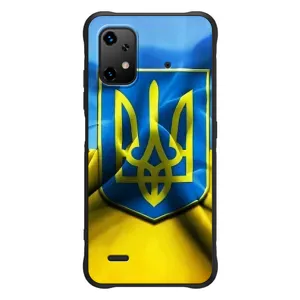 Чехол с картинкой (Патриотический ГЕРБ) на UMiDiGi Bison X20 (Герб и Флаг Украины)