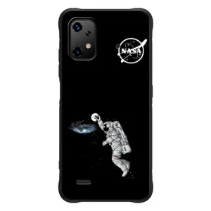 Силиконовый бампер с принтом "Наса" на UMiDiGi Bison X20 (Космонавт баскетболист)