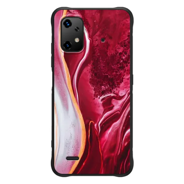 Чехол с рисунком «Красный мрамор» для UMIDIGI Bison X20 Чехол с рисунком «Красный мрамор» для UMIDIGI Bison X20