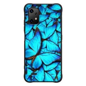 Силиконовый бампер с картинкой животных для UMiDiGi Bison X20 (Крылья бабочек)