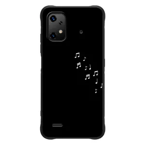 Чехол с картинками на черном фоне для UMiDiGi Bison X20 (Ноты)