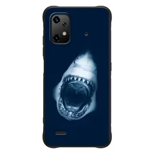 Силиконовый бампер с картинкой животных для UMiDiGi Bison X20 (Пасть Акулы)