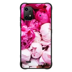 Силиконовый бампер с принтом (цветочки) на тягиги союз X20 (Пионы)