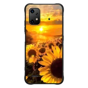 Чехол с Цветами для UMiDiGi Bison X20 (поле подсолнухов)