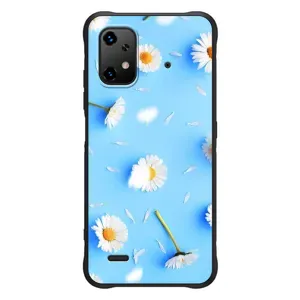 Чехол с Цветами для UMiDiGi Bison X20 (ромашки на голубом)