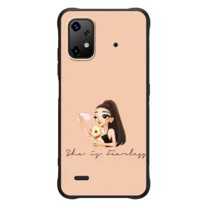 Силиконовый Чехол на UMiDiGi Bison X20 с картинкой Стильных Девушек (С собакой)