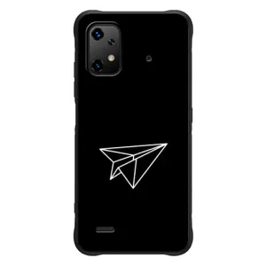 Чехол с картинками на черном фоне для UMiDiGi Bison X20 (Самолетик)
