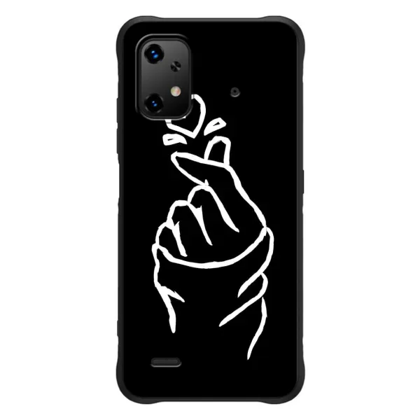 Чехол с рисунком «Сердце на черном» для UMIDIGI Bison X20 Чехол с рисунком «Сердце на черном» для UMIDIGI Bison X20