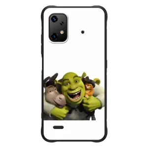 Печатный чехол с принтом Шрек для UMiDiGi Bison X20 (Шрек осел и кот)