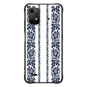 Силиконовый Чехол на UMiDiGi Bison X20 с картинкой Вышиванки (Синяя вышиванка)