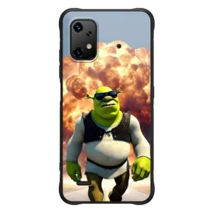 Печатный чехол с принтом Шрек для UMiDiGi Bison X20 (Эпичный взрыв Шрек)