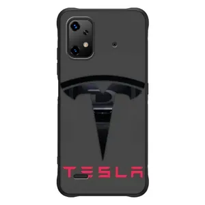 Силіконовий бампер з картинкою машини на UMiDiGi Bison X20 (Logo TESLA)