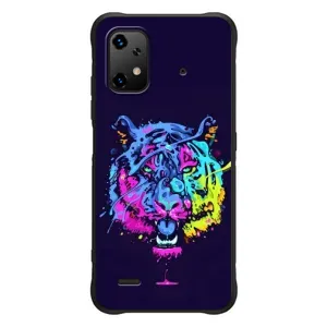 Силиконовый бампер с картинкой животных для UMiDiGi Bison X20 (Тигр-Арт)