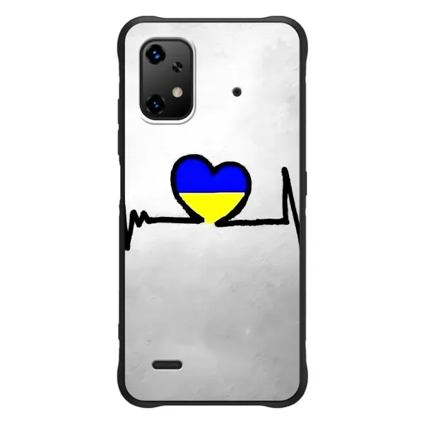 Чехол с рисунком «Украинская кардиограмма» для UMIDIGI Bison X20 Чехол с рисунком «Украинская кардиограмма» для UMIDIGI Bison X20