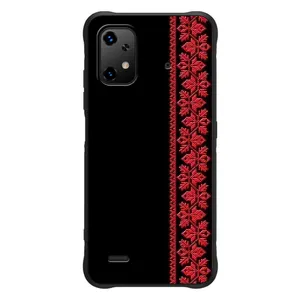 Силиконовый Чехол на UMiDiGi Bison X20 с картинкой Вышиванки (Вышиванка на черном)