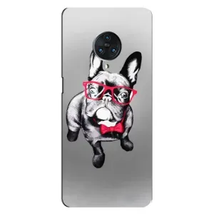 Чехол (ТПУ) Милые собачки для Vivo Nex 3 (Бульдог в очках)